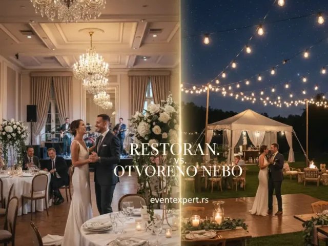 Kako odabrati savršen prostor za svadbu: Restoran vs. otvoreno nebo